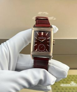 Đồng hồ Jaeger LeCoultre Master Reverso Replica 11 màu đỏ mận 30x40mm (2)
