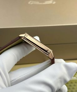 Đồng hồ Jaeger LeCoultre Master Reverso Replica 11 màu đỏ mận 30x40mm (2)