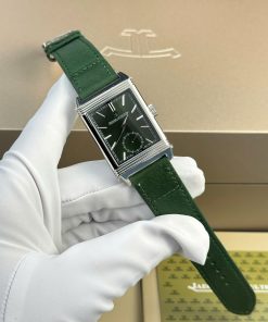 Đồng hồ Jaeger LeCoultre Master Reverso Replica 11 màu xanh lá cây MGF 30x40mm (2)