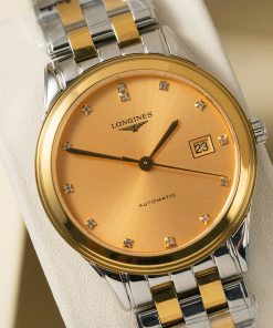 Đồng hồ Longines Master Collection Replica 11 mặt vàng cọc số đính đá 38mm (2)