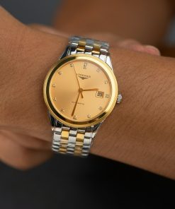 Đồng hồ Longines Master Collection Replica 11 mặt vàng cọc số đính đá 38mm (2)