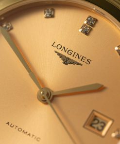Đồng hồ Longines Master Collection Replica 11 mặt vàng cọc số đính đá 38mm (2)