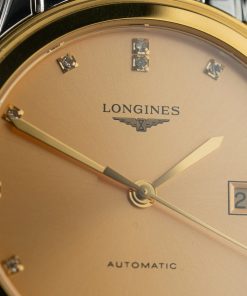 Đồng hồ Longines Master Collection Replica 11 mặt vàng cọc số đính đá 38mm (2)