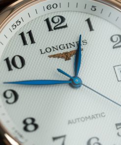 Đồng hồ Longines Master Collection demi rose gold dây da nâu Rep 11 cao cấp 38 (2)