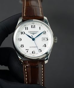 Đồng hồ Longines Master Collection mặt trắng dây da nâu Rep 11 cao cấp 38 (2)