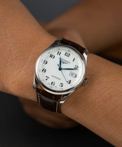 Đồng hồ Longines Master Collection mặt trắng dây da nâu Rep 11 cao cấp 38 (2)