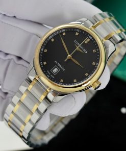 Đồng hồ Longines Master demi gold nam mặt đen Rep 11 cao cấp 38 (2)