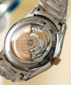 Đồng hồ Longines demi rose gold Rep 11 cao cấp mặt trắng 38 (2)