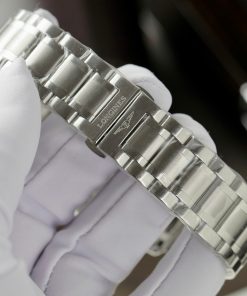 Đồng hồ Longines mặt trắng cọc số đính đá Fake 11 cao cấp 38 (1)