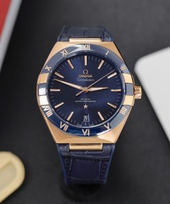 Đồng hồ Omega Rep 11 Constellation màu xanh dương nhà máy VS 41mm (10)