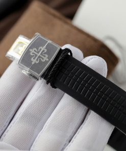 Đồng hồ Patek Philippe Aquanaut 5164A Replica 11 nam mặt xám dây cao su 40 (2)