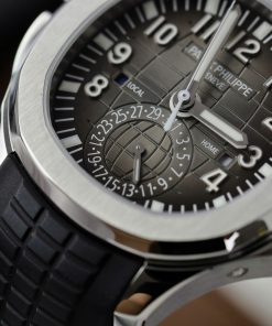Đồng hồ Patek Philippe Aquanaut 5164A Replica 11 nam mặt xám dây cao su 40 (2)