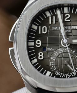 Đồng hồ Patek Philippe Aquanaut 5164A Replica 11 nam mặt xám dây cao su 40 (2)