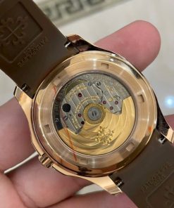 Đồng hồ Patek Philippe Aquanaut 5167 Rep 1 1 mặt nâu đính đá baguette GRF 40mm (2)