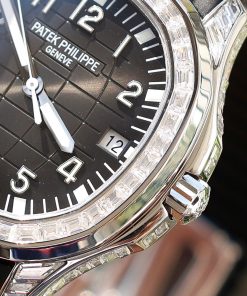 Đồng hồ Patek Philippe Aquanaut 5167 Rep 11 đính đá baguette nhà máy GR 40mm (2)