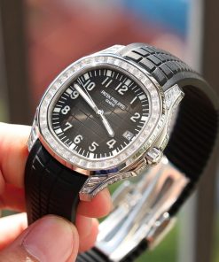 Đồng hồ Patek Philippe Aquanaut 5167 Rep 11 đính đá baguette nhà máy GR 40mm (2)