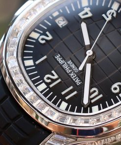 Đồng hồ Patek Philippe Aquanaut 5167 Rep 11 đính đá baguette nhà máy GR 40mm (2)