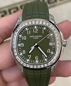 Đồng hồ Patek Philippe Aquanaut 5168 Rep 11 cao cấp màu xanh lá cây GRF 42mm (2)