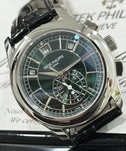 Đồng hồ Patek Philippe Fake máy Thụy Sỹ Complications 5270 mặt xanh lá 40mm (7)