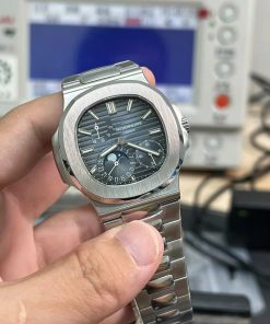 Đồng hồ Patek Philippe Nautilus 5712G Rep 11 mặt xanh blue khoá mới PPF 40mm (2)