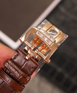 Đồng hồ Patek Philippe Nautilus 5724 rose gold dây da nâu nhà máy GR 40mm (1)