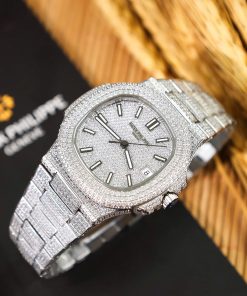 Đồng hồ Patek Philippe nam đính đá Nautilus 5719 máy Thụy Sỹ 40mm