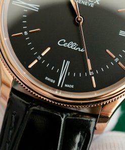Đồng hồ Rolex Cellini 50505 Replica máy Thụy Sỹ màu đen 39mm (1)