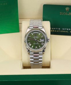 Đồng hồ Rolex Day-Date 228236 Chế Tác mặt xanh lá cây trọng lượng 175gram GM factory 40mm (2)