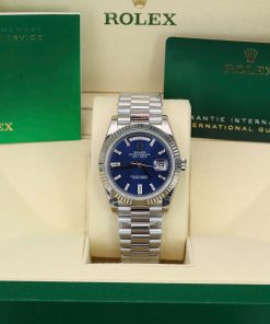 Đồng hồ Rolex Day-Date 228236 Rep 11 mặt xanh blue trọng lượng 175gram GM factory 40mm (2)