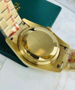Đồng hồ Rolex Day-Date nam Green cọc số dạ quang Super Fake máy cơ Nhật 37mm