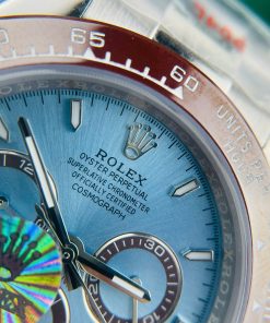 Đồng hồ Rolex Daytona Cosmograph cơ nhật mặt xanh băng Fake cao cấp 40mm