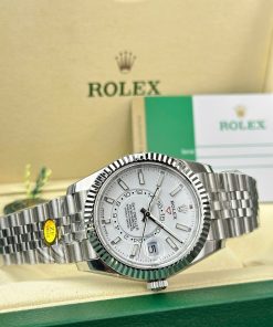 Đồng hồ Rolex Sky-Dweller 326934 Replica 1 1 mặt trắng dây Jubilee 42mm (1)