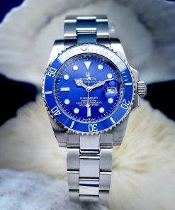 Đồng hồ Rolex Submariner máy cơ Nhật nam mặt xanh blue Fake 11 41mm