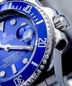 Đồng hồ Rolex Submariner máy cơ Nhật nam mặt xanh blue Fake 11 41mm