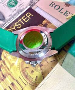 Đồng hồ Rolex Submariner nam đính đá xanh blue 7 sắc cầu vồng Super Fake 11 40mm