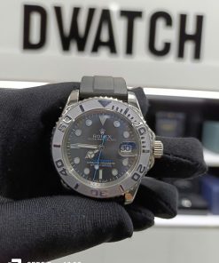 Đồng hồ Rolex Yacth Master Super Fake Mặt Xám Dây Cao Su 40mm
