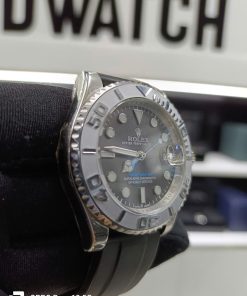 Đồng hồ Rolex Yacth Master Super Fake Mặt Xám Dây Cao Su 40mm