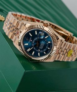 Đồng hồ Sky-Dweller 336935 mặt xanh lam Rep 11 cao cấp 42mm (2)