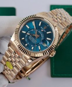 Đồng hồ Sky-Dweller 336935 mặt xanh lam Rep 11 cao cấp 42mm (2)