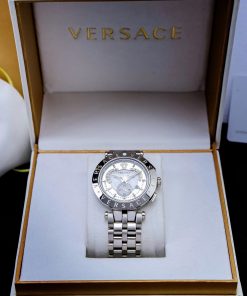 Đồng hồ nam Versace Chronograph dây kim loại Like Auth 43mm