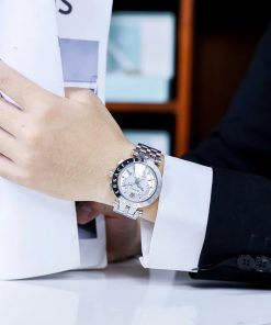 Đồng hồ nam Versace Chronograph dây kim loại Like Auth 43mm