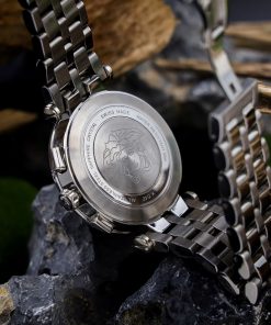 Đồng hồ nam Versace Chronograph dây kim loại Like Auth 43mm