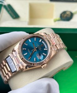 Đồng Hồ Rolex Day-Date 128235 Rep 11 mặt xanh lục trọng lượng 158gram nhà máy QF 36mm (2)
