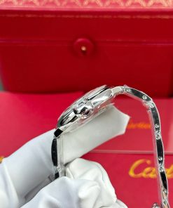 Đồng hồ Cartier Ballon Bleu Replica 1 1 nam mặt trắng dây kim loại nhà máy AF 36mm (2)