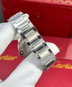 Đồng hồ Cartier Ballon Bleu Replica 1 1 nam mặt trắng dây kim loại nhà máy AF 36mm (2)