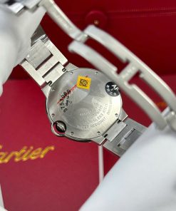 Đồng hồ Cartier Ballon Bleu Replica 1 1 nam mặt trắng dây kim loại nhà máy AF 36mm (2)