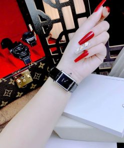 Đồng hồ Cartier Tank Louis dây da mặt chữ Nhật Fake Cao Cấp 24X32mm