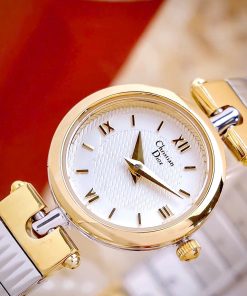Đồng hồ Dior Nữ Máy Quarzt Nhật Cọc Số La Mã Kim Loại Demi Like Auth 22mm (1)