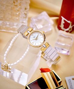 Đồng hồ Dior Nữ Máy Quarzt Nhật Cọc Số La Mã Kim Loại Demi Like Auth 22mm (1)