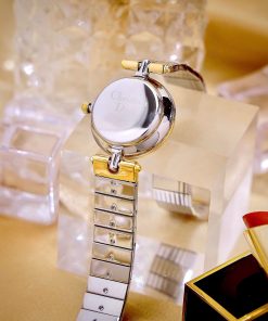 Đồng hồ Dior Nữ Máy Quarzt Nhật Cọc Số La Mã Kim Loại Demi Like Auth 22mm (1)